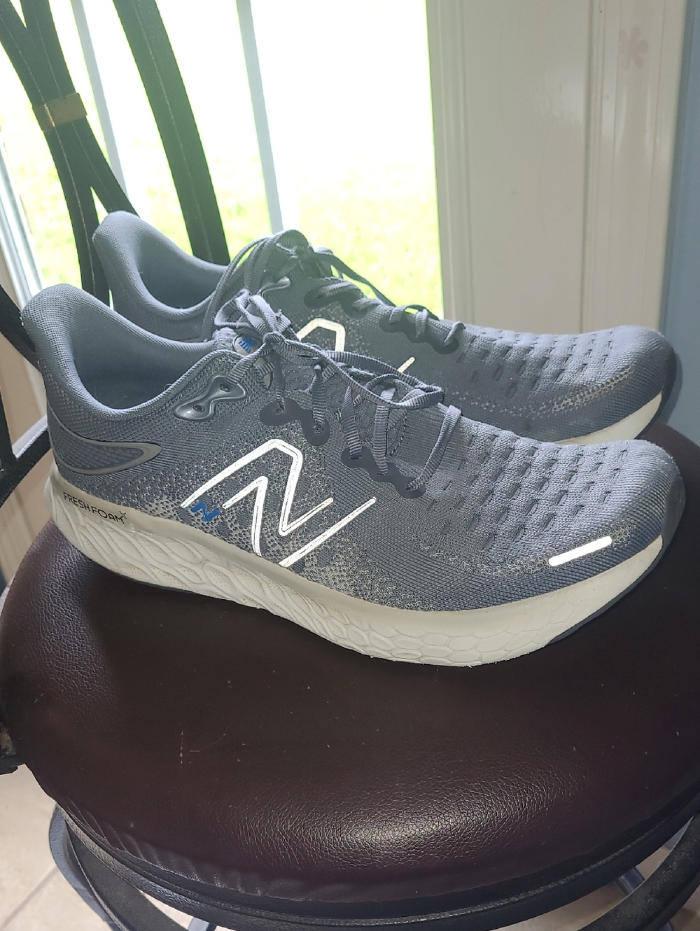 New Balance Fresh Foam 1080 Blue And Gray Athletic Running Shoes Size 14